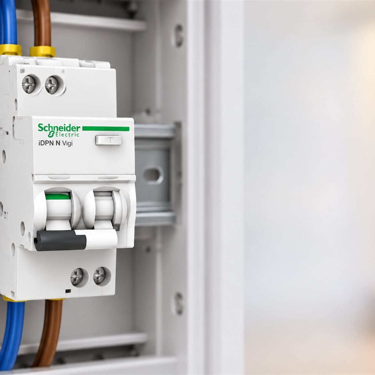 RCBO Acti9 iDPN N Schneider đã lắp đặt trong nhà