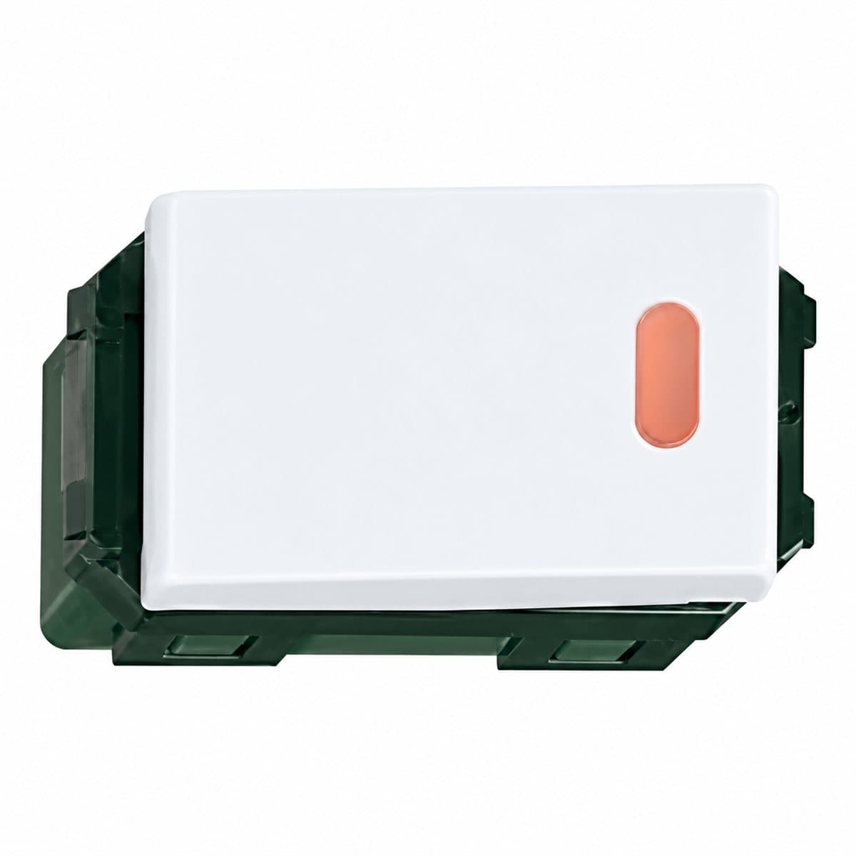 Công tắc C, 2 chiều, có đèn báo khi OFF Halumie Panasonic trên nền trắng, ảnh sản phẩm chính diện