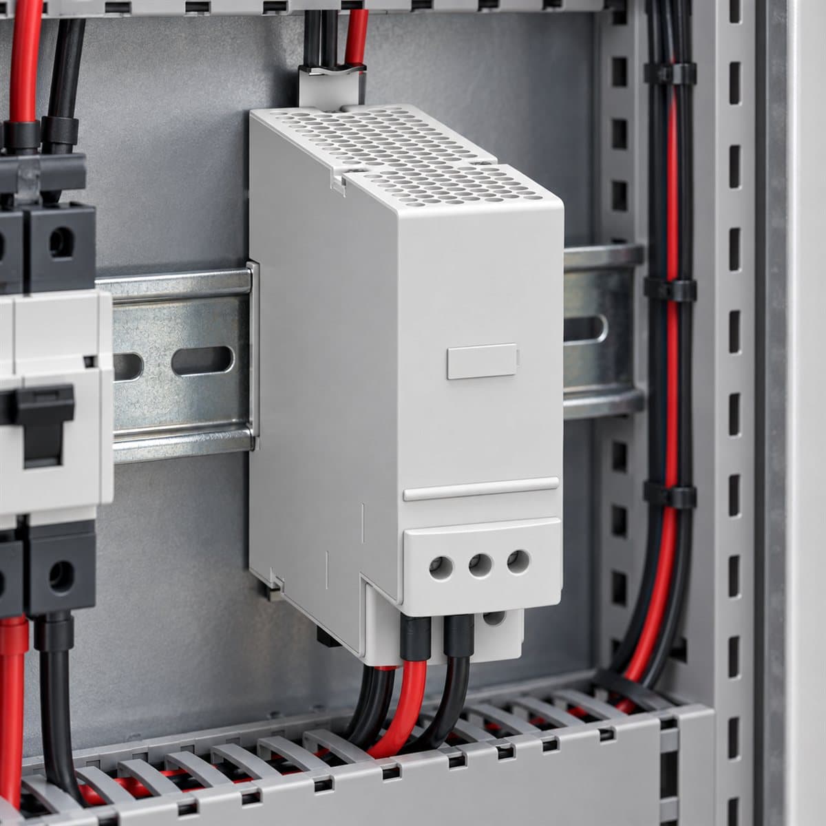 Mô-đun dự phòng Redundancy cho nguồn ABL8 Schneider đã lắp đặt trong nhà