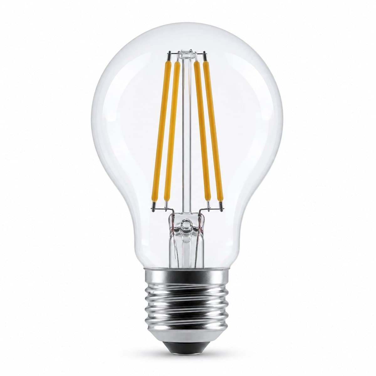 Đèn LED FILAMENT trên nền trắng, ảnh sản phẩm chính diện