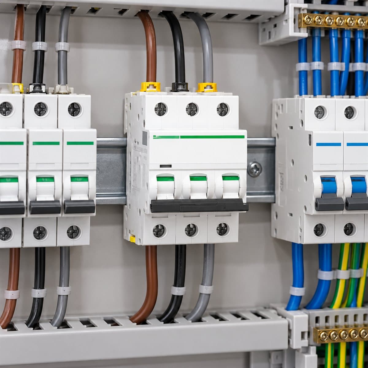 MCB Acti9 iC60L Schneider đã lắp đặt trong nhà