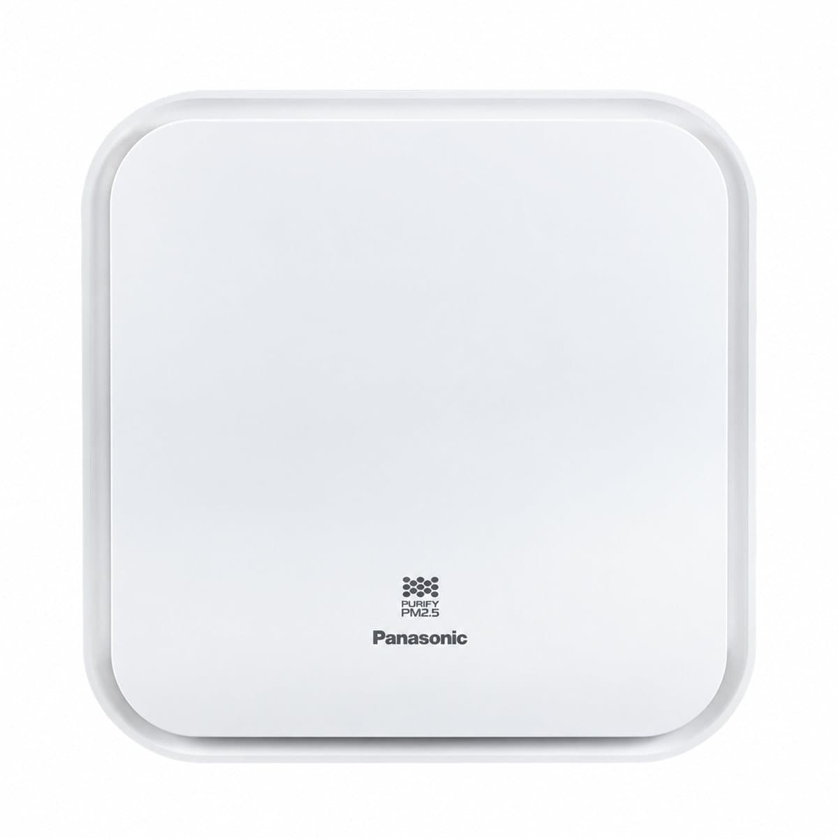 Quạt cấp gió lọc bụi mịn PM2.5 Panasonic trên nền trắng, ảnh sản phẩm chính diện