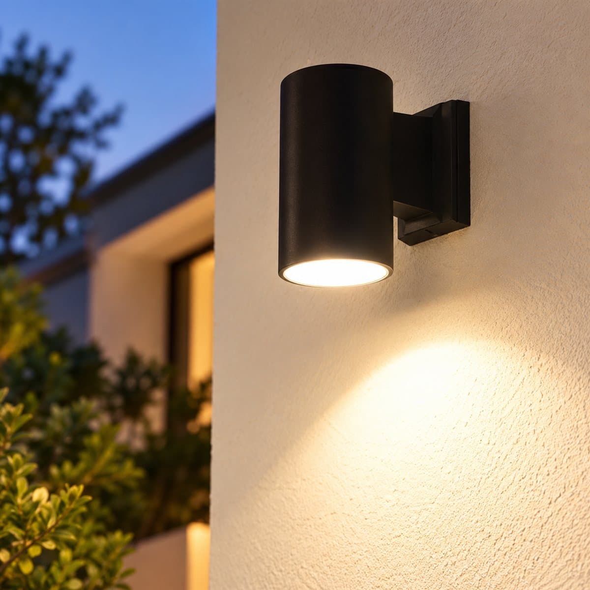 Đèn ngoài trời Stella NBLS22411 Panasonic đã lắp đặt, đang chiếu sáng