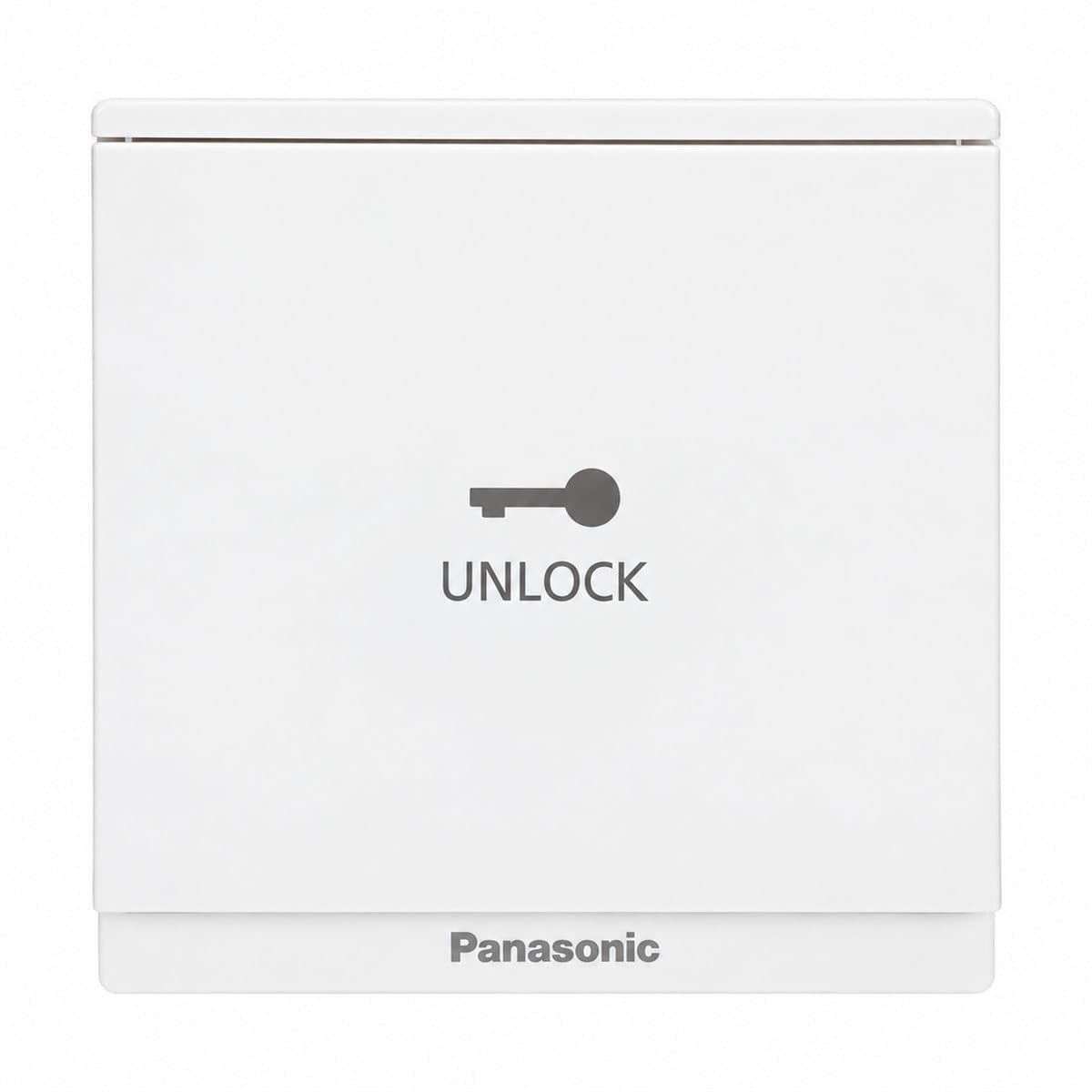 Nút nhấn mở cửa Moderva Panasonic trên nền trắng, ảnh sản phẩm chính diện