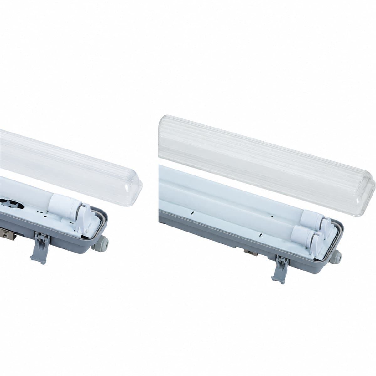 Đèn Máng đèn kín nước Panasonic trên nền trắng, ảnh sản phẩm chính diện