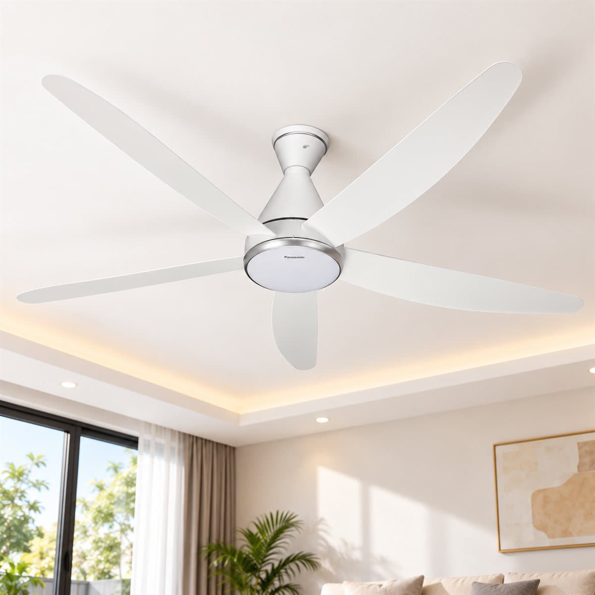 Quạt trần F-60GFN Panasonic đã lắp đặt trong nhà