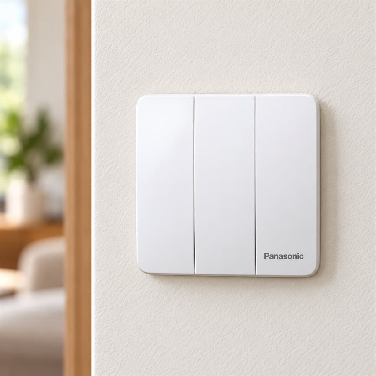Bộ 3 công tắc B, 1 chiều, cắm nhanh Minerva Panasonic đã lắp đặt trong nhà