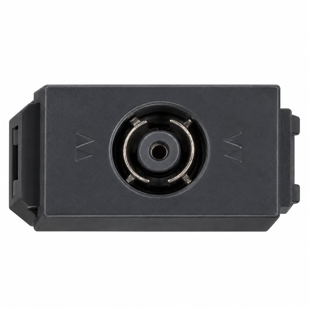 Ổ cắm anten TiVi, 75 Ohm Full Color Wide Panasonic trên nền trắng, ảnh sản phẩm chính diện