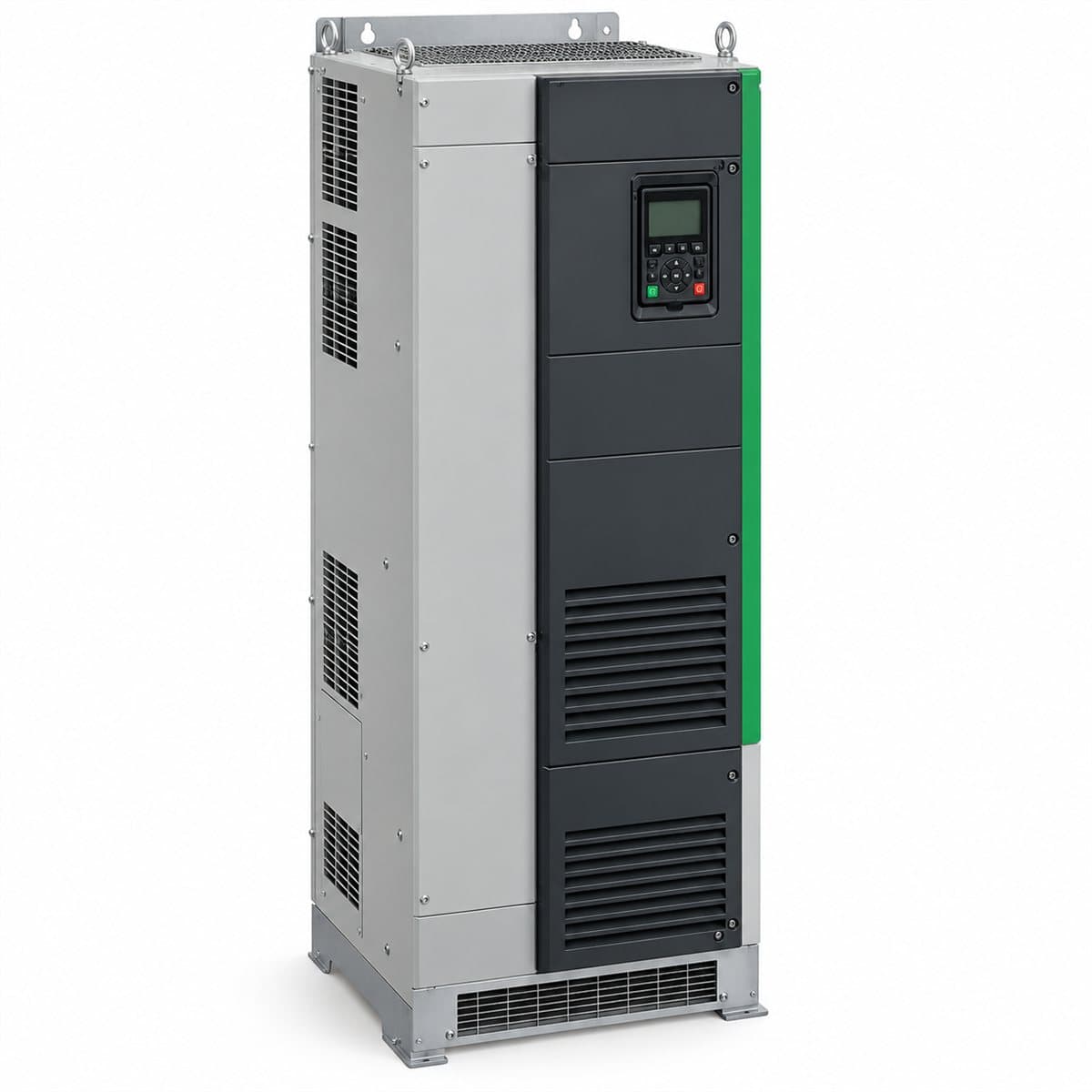 Biến tần tủ đứng Altivar Process ATV630 Schneider trên nền trắng, ảnh sản phẩm chính diện