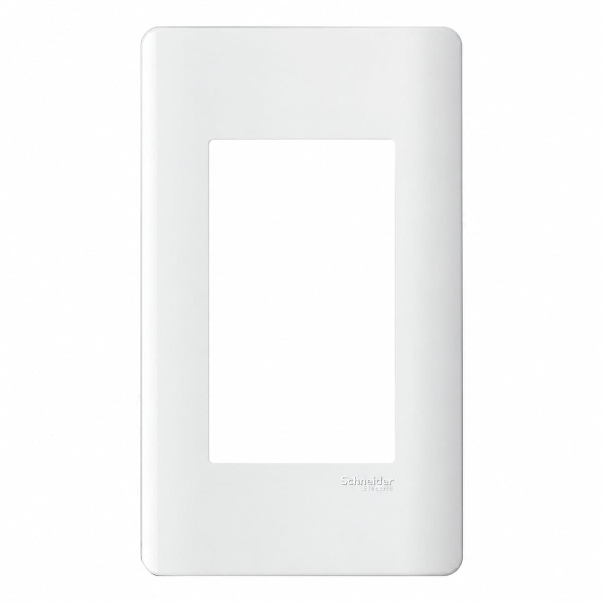 Mặt cho 3 thiết bị ZENcelo A size L Schneider trên nền trắng, ảnh sản phẩm chính diện