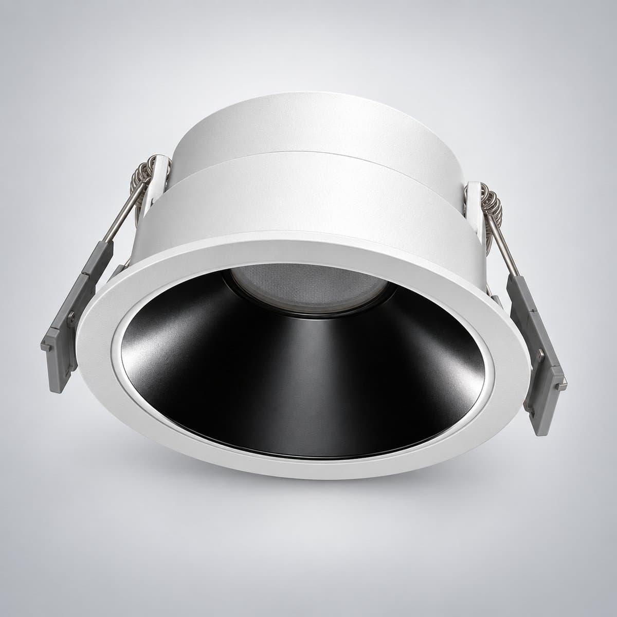 Đèn LED spotlight chóa sâu SL260 Philips chụp góc nghiêng 3/4, thấy rõ thân và cạnh bên