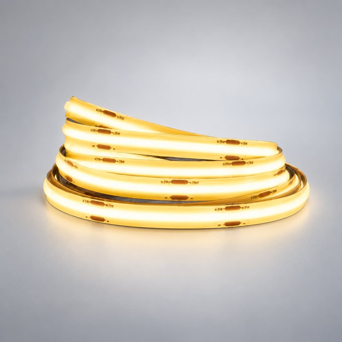 Đèn LED dây COB 24V LS161 Philips chụp góc nghiêng 3/4, thấy rõ thân và cạnh bên