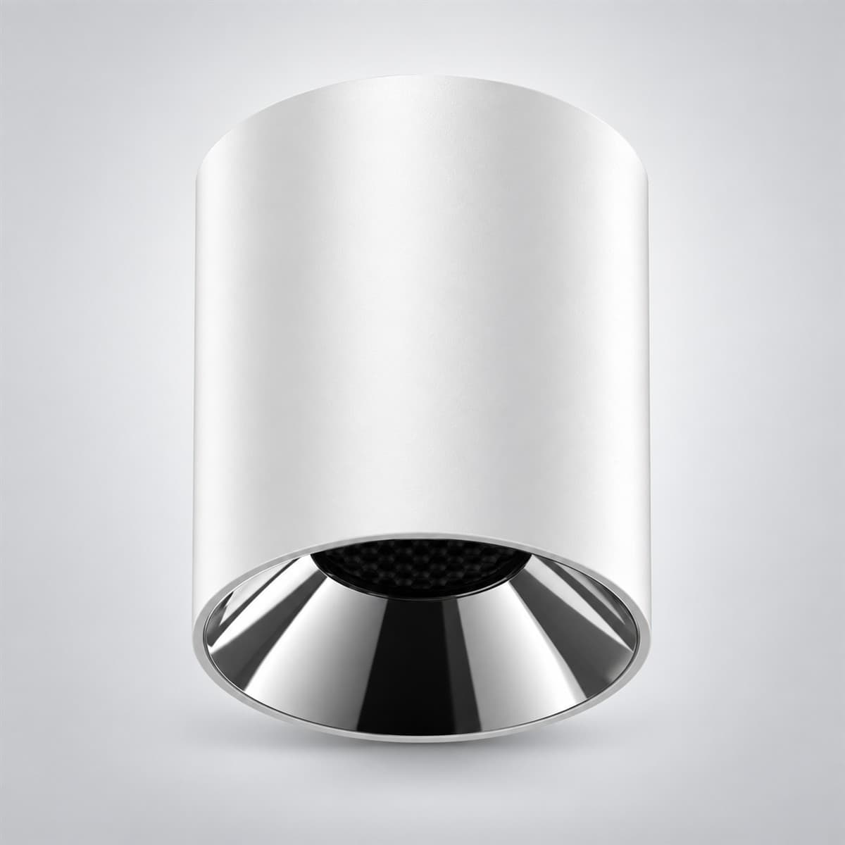 Đèn Spotlight trụ ốp nổi 10W 36° Lumi chụp góc nghiêng 3/4, thấy rõ thân và cạnh bên
