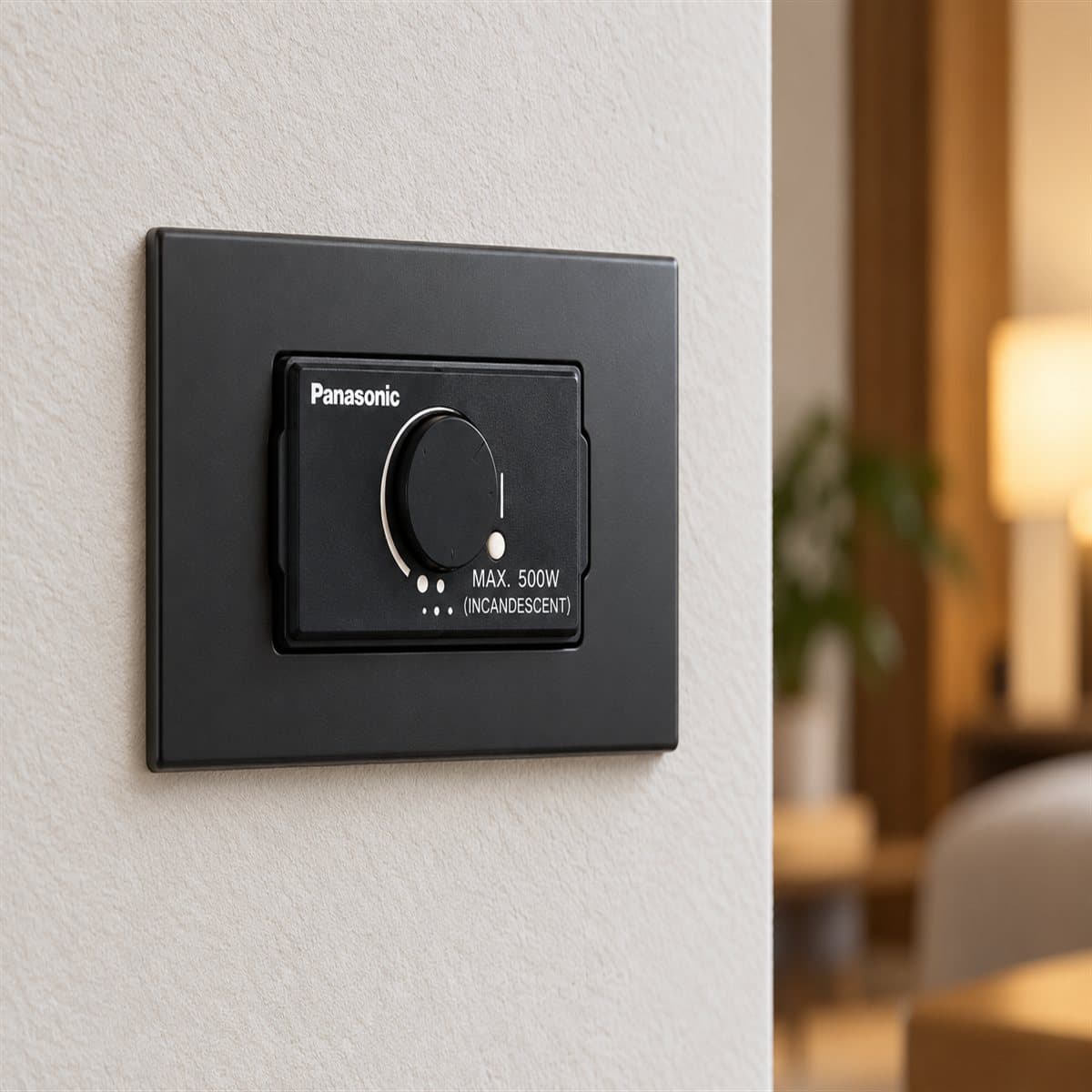 Công tắc điều chỉnh độ sáng đèn, có bật tắt Full Color Wide Panasonic đã lắp đặt trong nhà