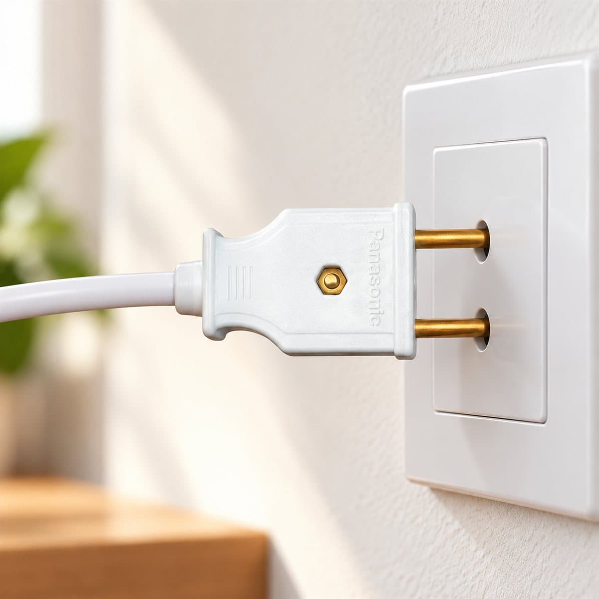 Phích cắm đơn Panasonic đã lắp đặt trong nhà