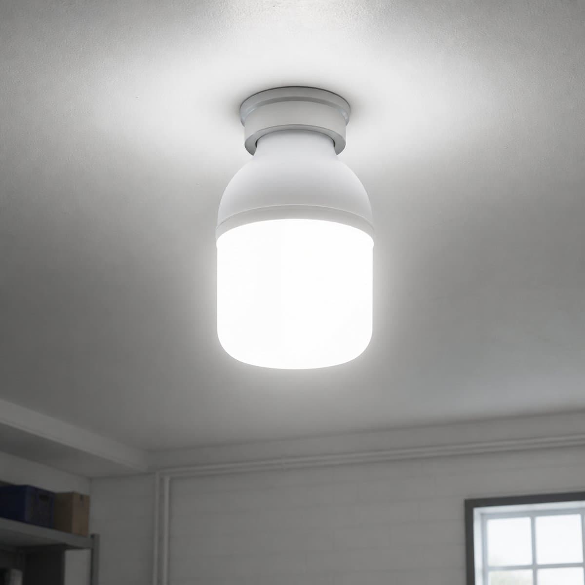 T BULB đã lắp đặt, đang chiếu sáng