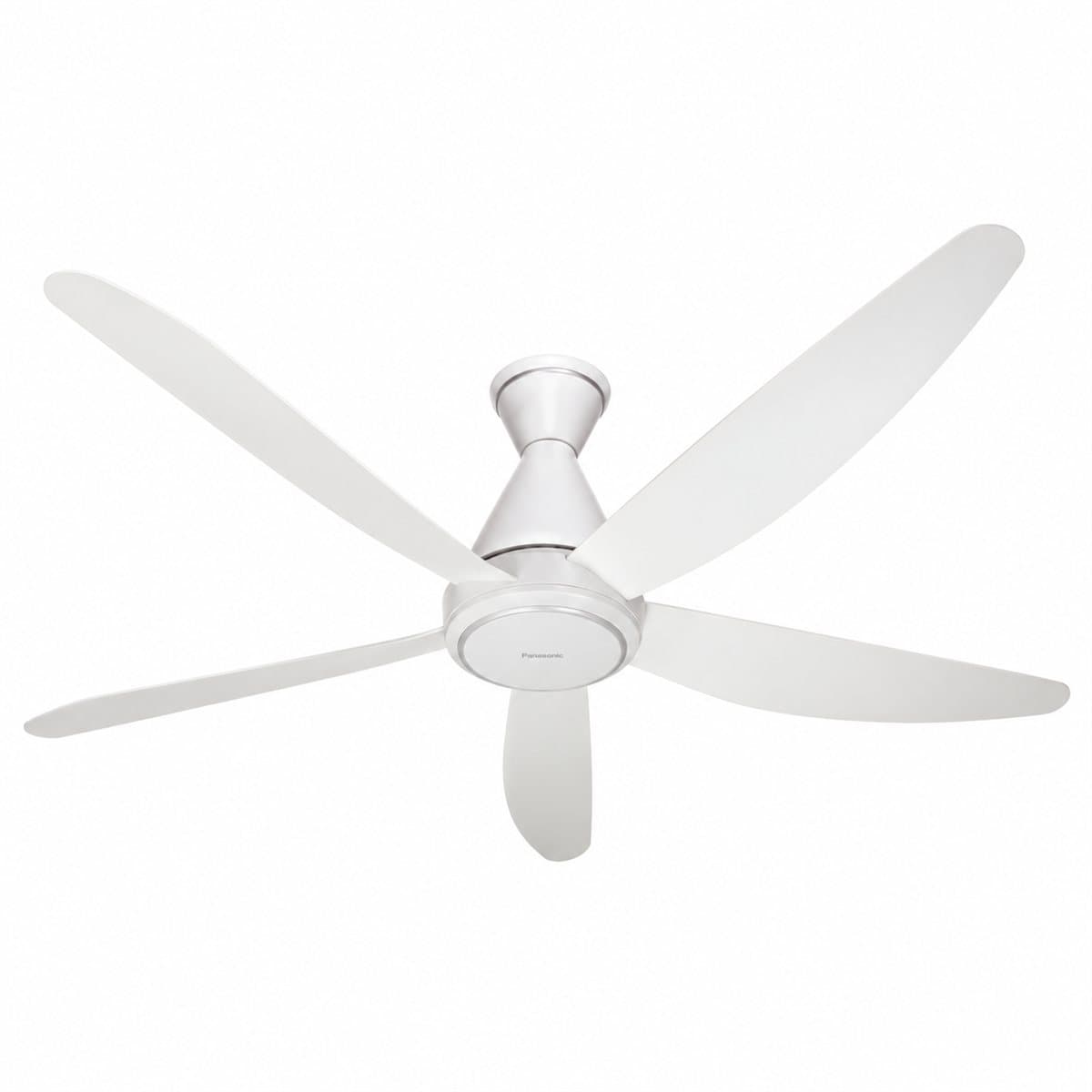 Quạt trần F-60GDN Panasonic trên nền trắng, ảnh sản phẩm chính diện