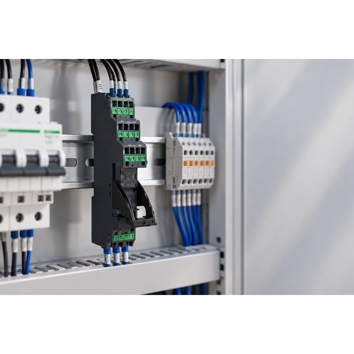 Rơ le giao tiếp Harmony RXG Schneider đã lắp đặt trong nhà