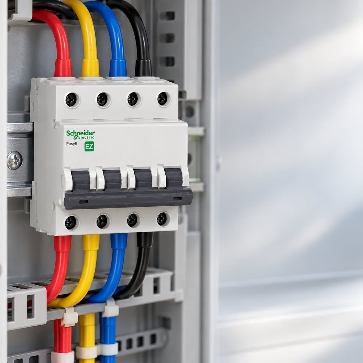 Cầu dao tự động Easy9 - MCB Schneider đã lắp đặt trong nhà