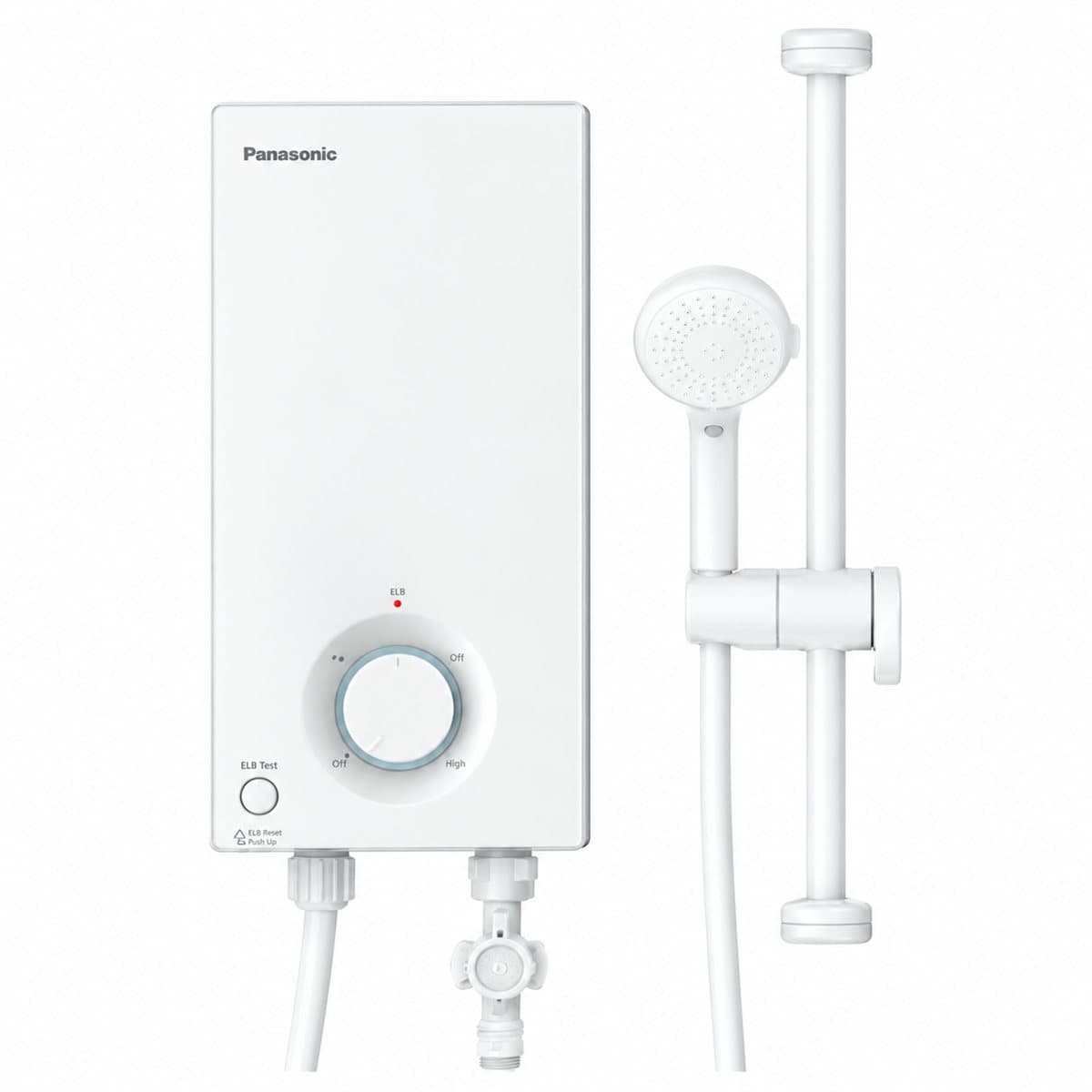 Máy nước nóng trực tiếp V Series Panasonic trên nền trắng, ảnh sản phẩm chính diện
