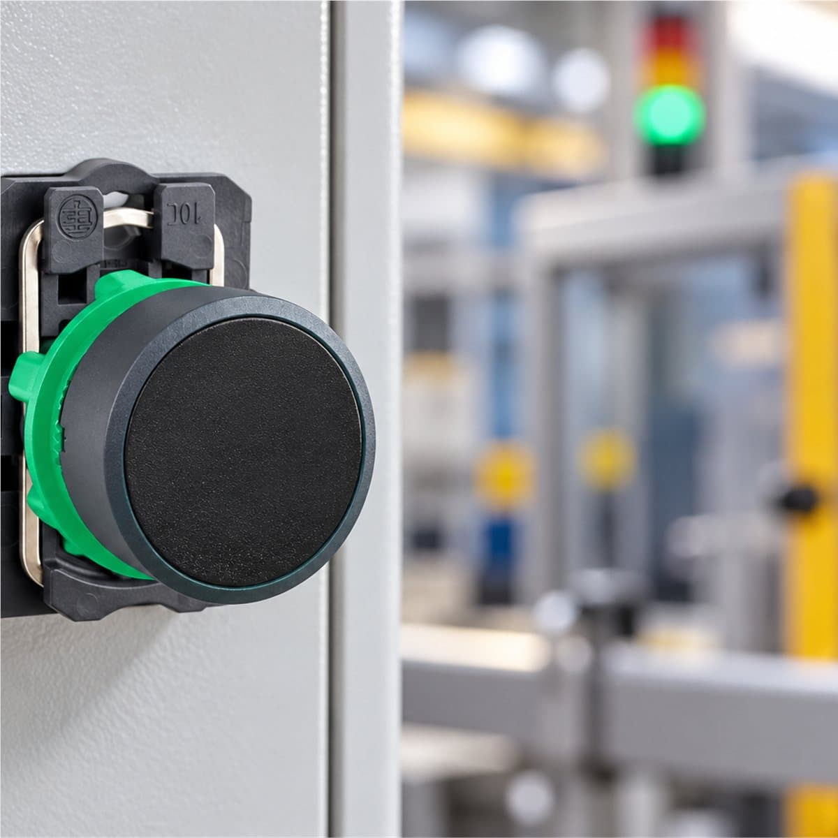 Nút nhấn phẳng trọn bộ Harmony XB5 Schneider đã lắp đặt trong nhà