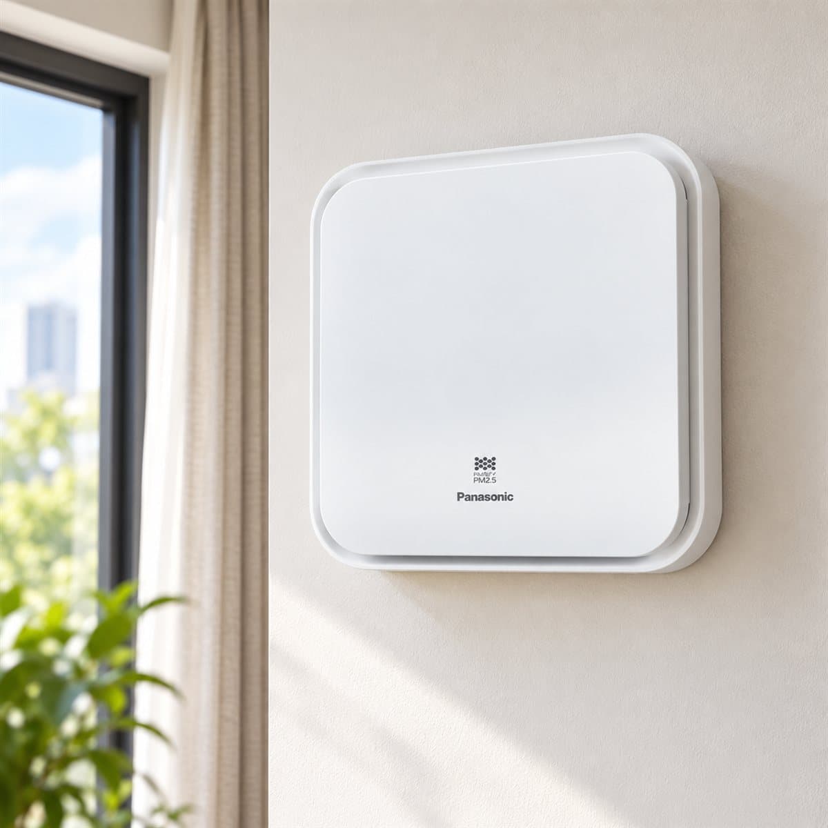 Quạt cấp gió lọc bụi mịn PM2.5 Panasonic đã lắp đặt trong nhà