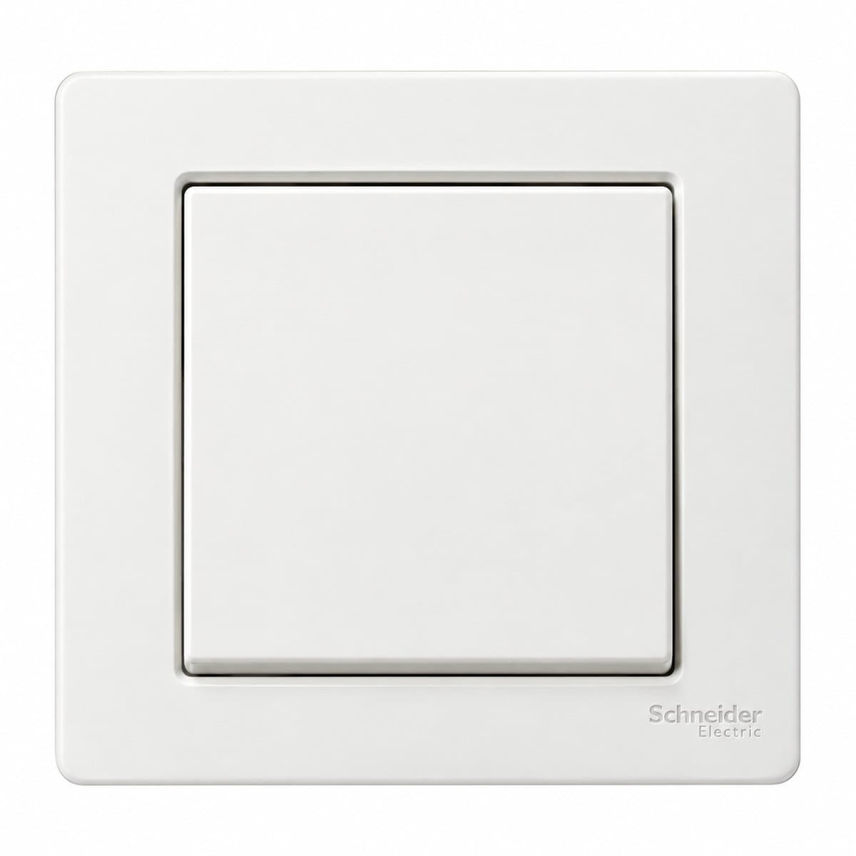 Dòng công tắc ổ cắm Vivace Schneider trên nền trắng, ảnh sản phẩm chính diện