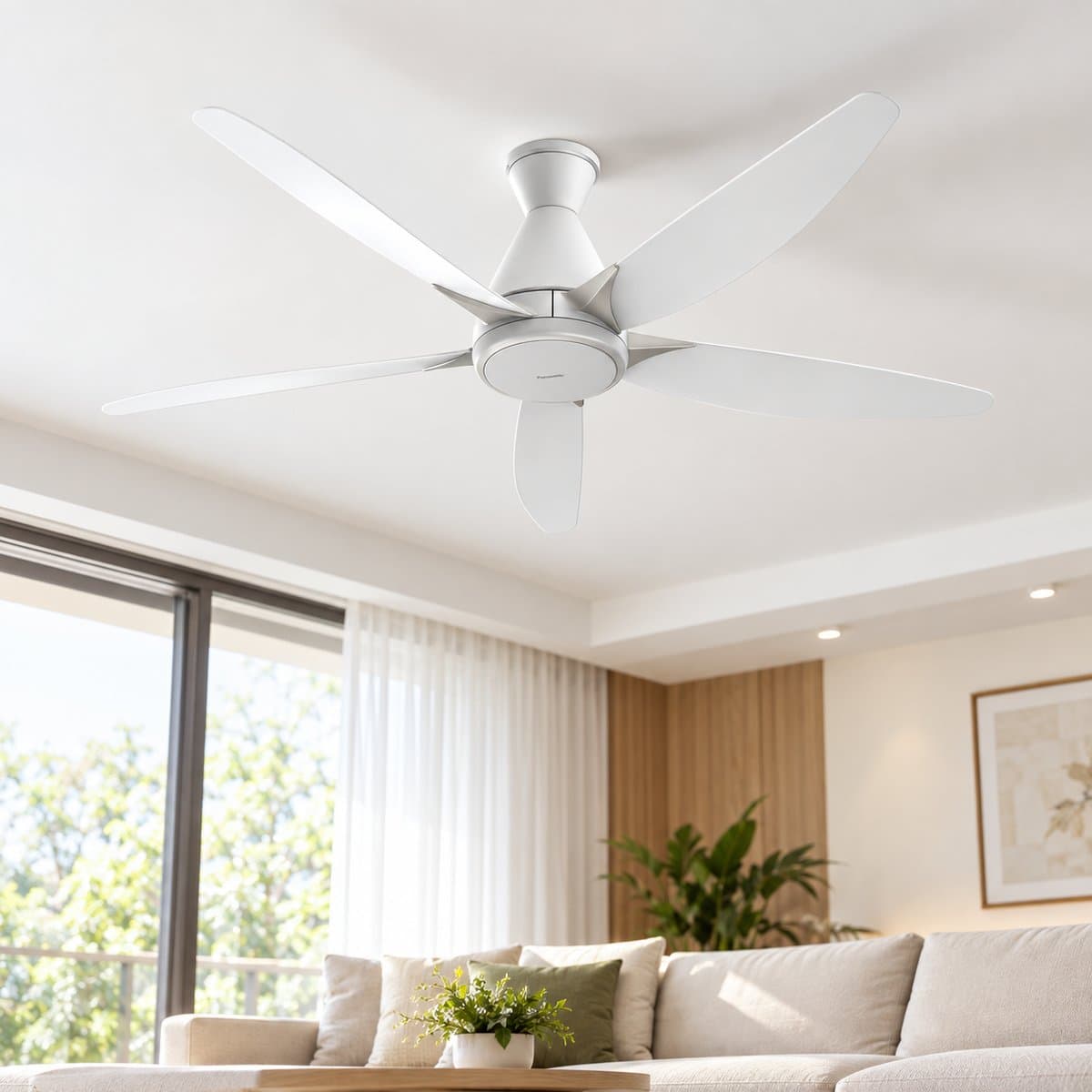 Quạt trần Panasonic đã lắp đặt trong nhà