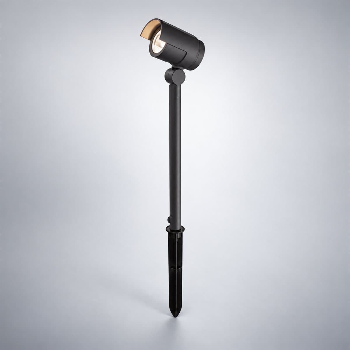 Đèn spotlight sân vườn LED NSP167 Panasonic chụp góc nghiêng 3/4, thấy rõ thân và cạnh bên