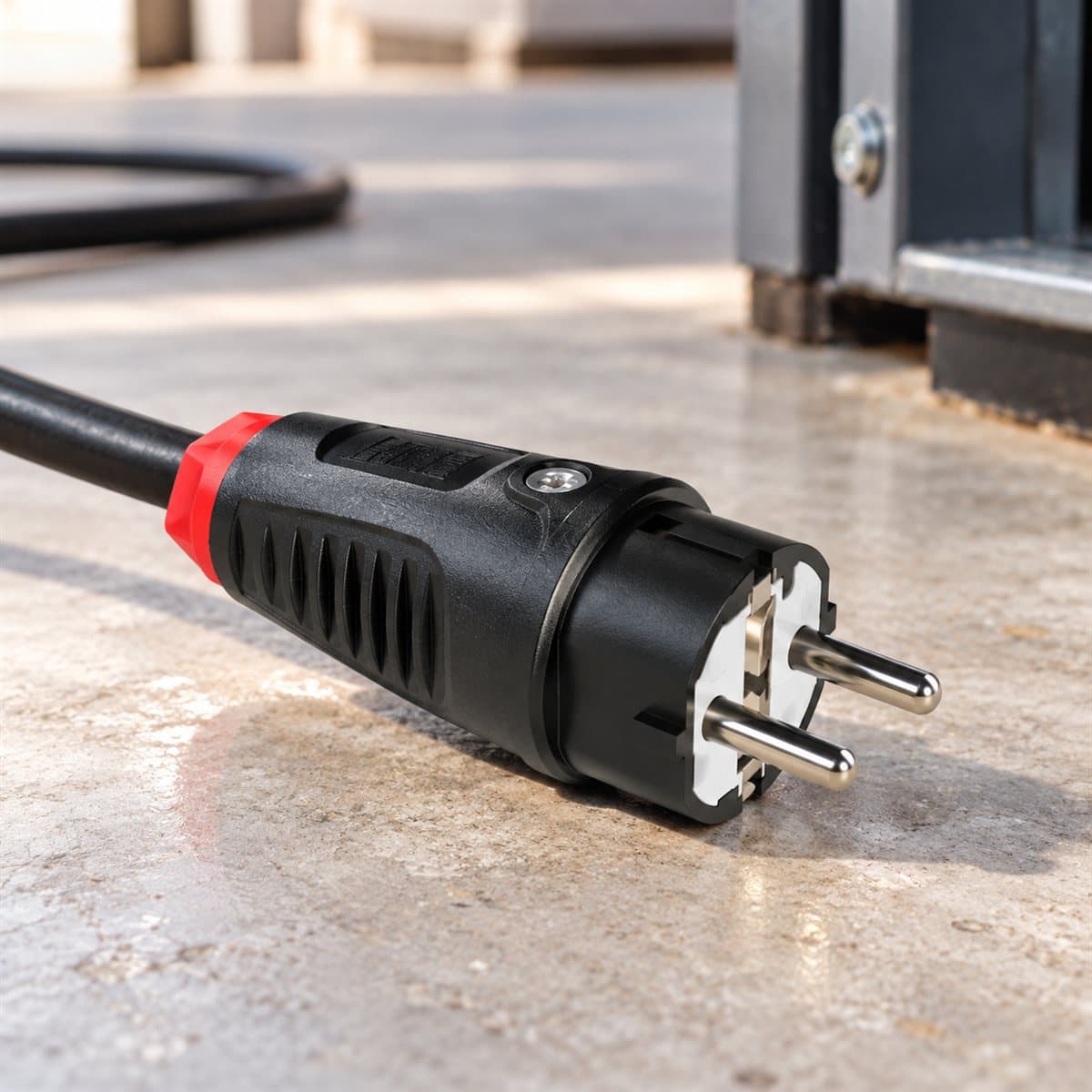 Phích cắm cao su di động không kín nước PCE Panasonic đã lắp đặt trong nhà