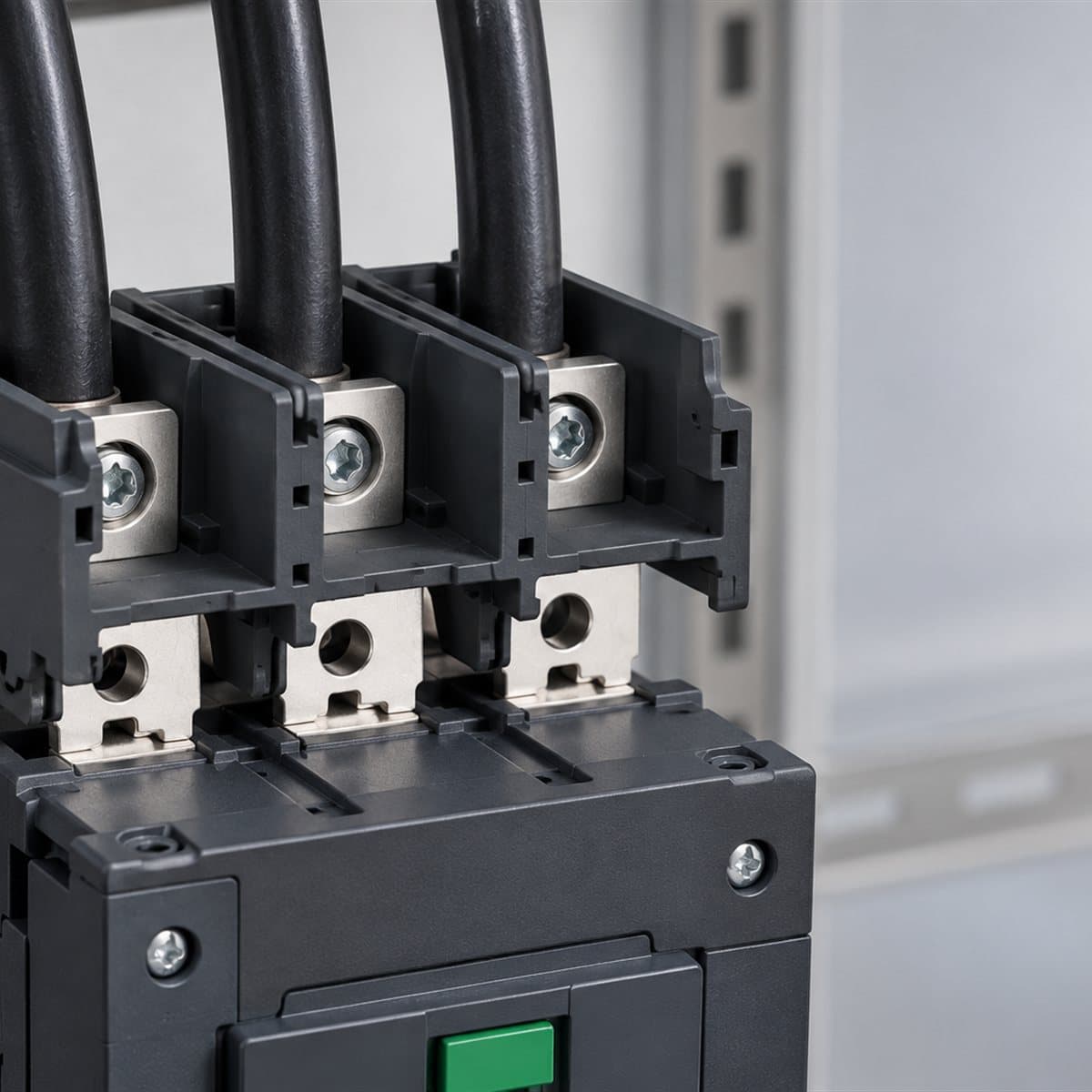 Bộ giữ cáp cho contactor TeSys Giga Schneider đã lắp đặt trong nhà