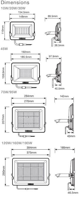LEDCOMFO FL V3 10W 830/840/857 SY100 12X1 OSRAM 2