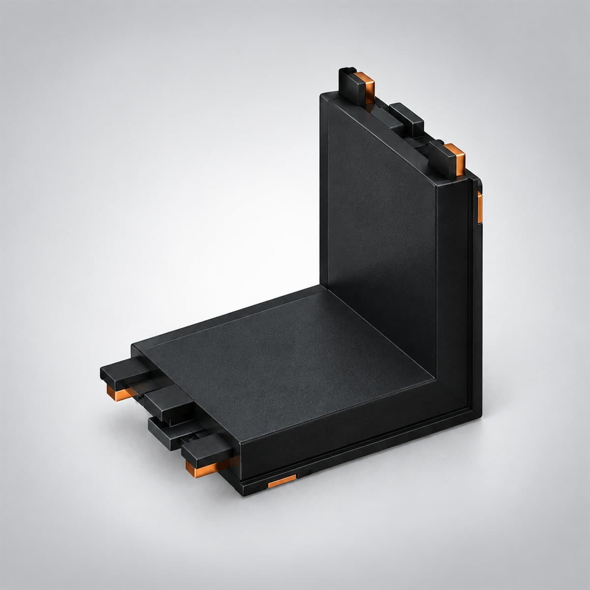 Thanh ray nam châm lắp âm NMG-RR Panasonic chụp góc nghiêng 3/4, thấy rõ thân và cạnh bên