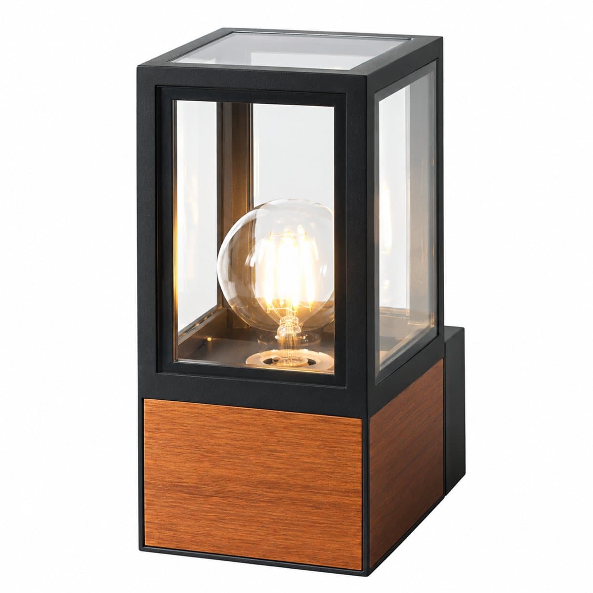 Đèn gắn tường ngoài trời dùng bóng E27 NGL3431WD Panasonic trên nền trắng, ảnh sản phẩm chính diện