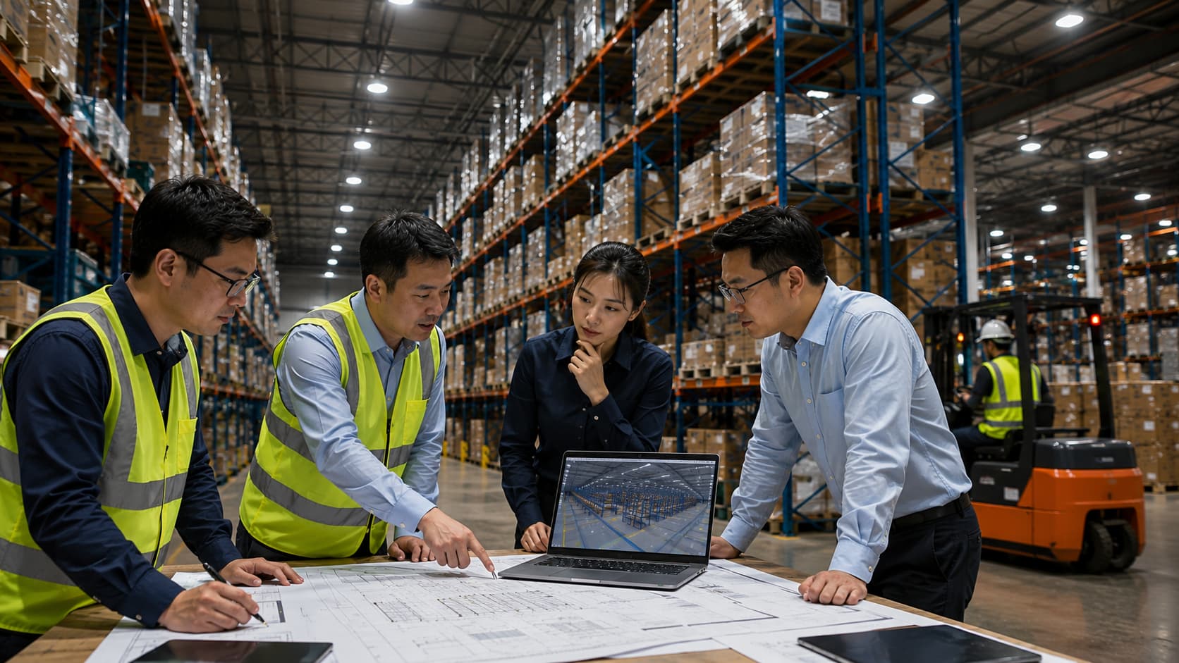 HKD Lighting tư vấn giải pháp chiếu sáng cho kho logistics và trung tâm phân phối.