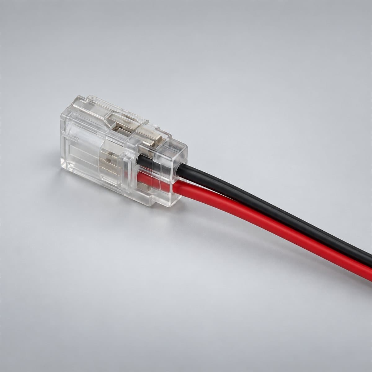 Đèn Khớp nối nguồn 15cm LED dây COB Panasonic chụp góc nghiêng 3/4, thấy rõ thân và cạnh bên