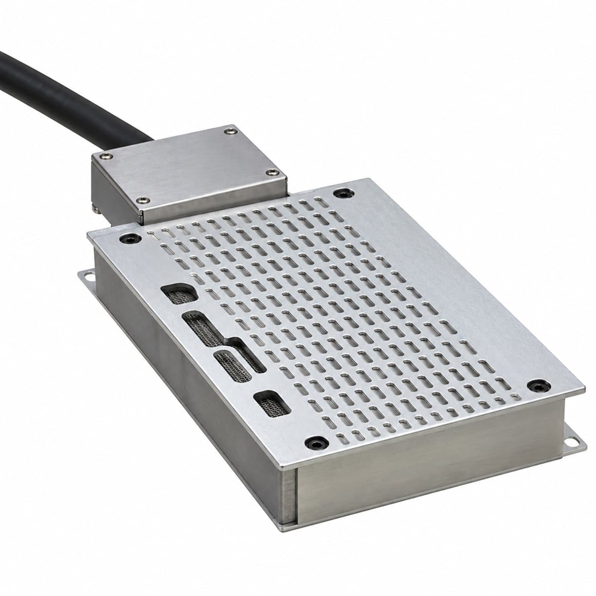 Điện trở hãm vỏ kín cho ATV320 Schneider trên nền trắng, ảnh sản phẩm chính diện