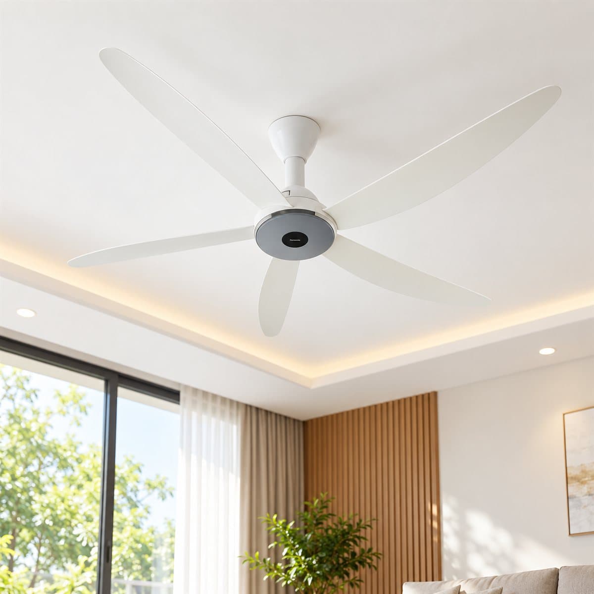 Quạt trần F-60XDN Panasonic đã lắp đặt trong nhà