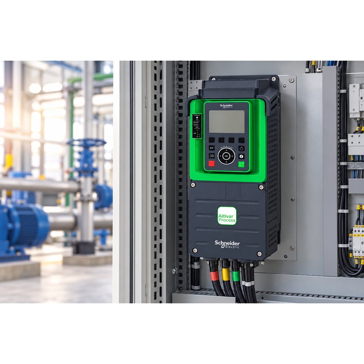 Biến tần Altivar Process ATV600 Schneider đã lắp đặt trong nhà