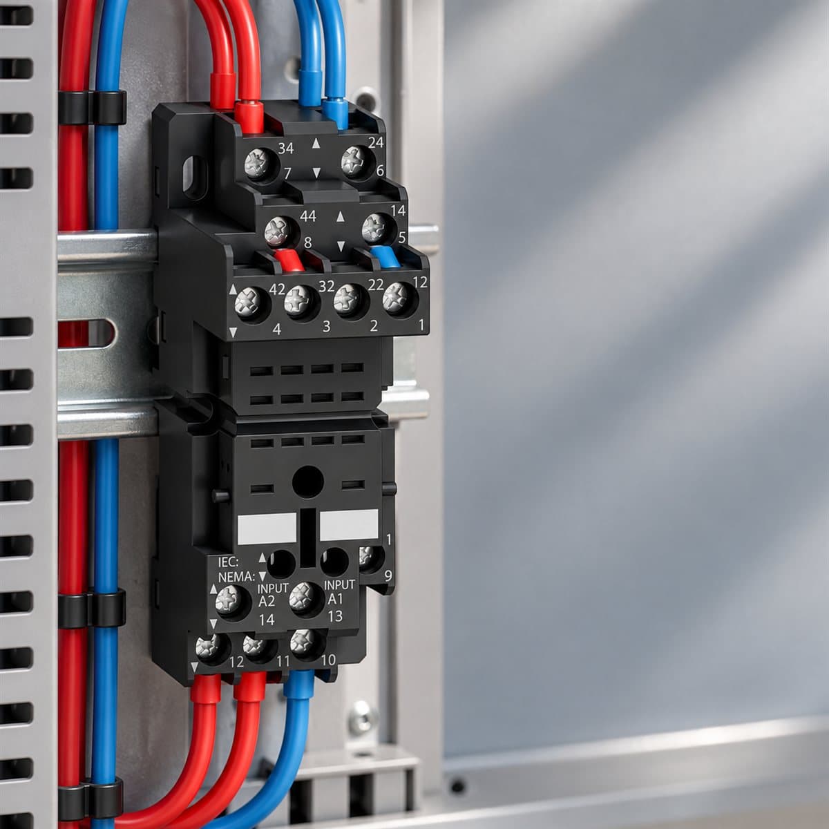 Đế rơ le RXZ cho RXM2/RXM4 Schneider đã lắp đặt trong nhà