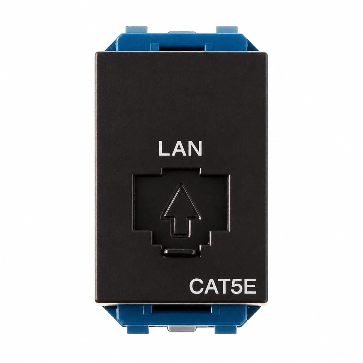 Ổ cắm data CAT5 Gen-X Panasonic trên nền trắng, ảnh sản phẩm chính diện