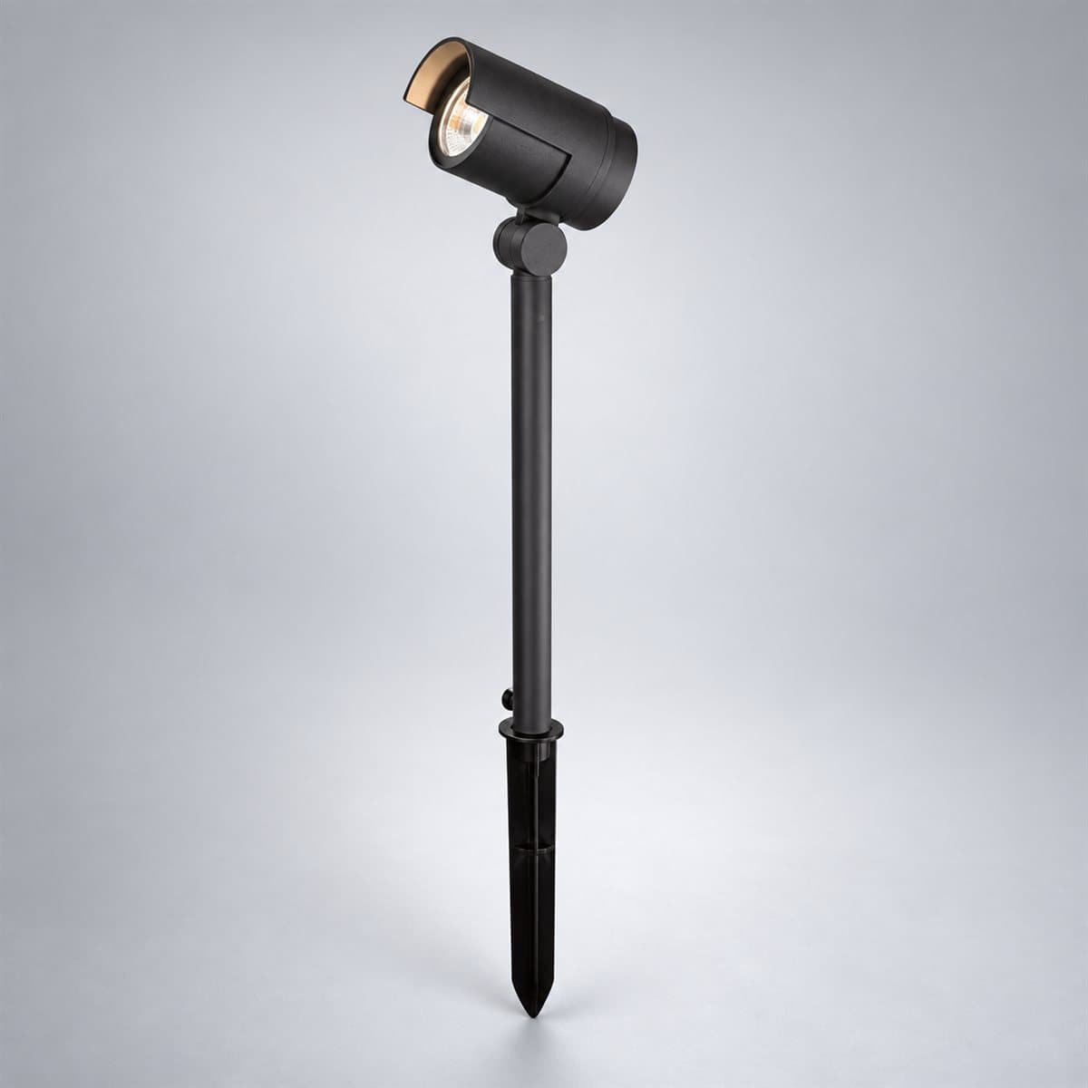 Đèn spotlight sân vườn LED NSP166 Panasonic chụp góc nghiêng 3/4, thấy rõ thân và cạnh bên