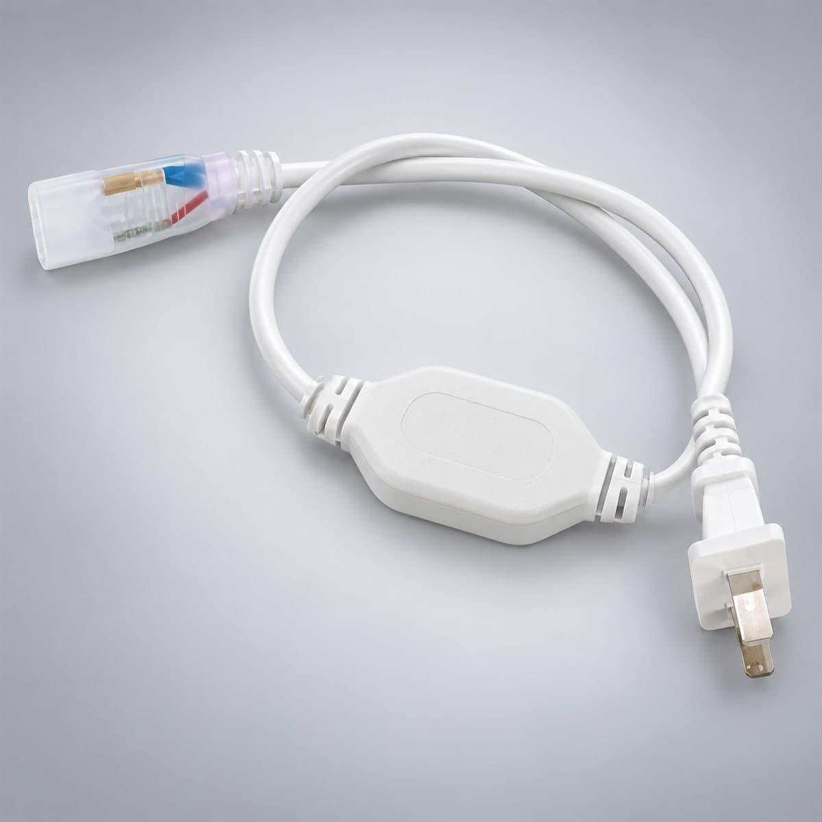 Đèn Driver nguồn LED dây ngoài trời Panasonic chụp góc nghiêng 3/4, thấy rõ thân và cạnh bên