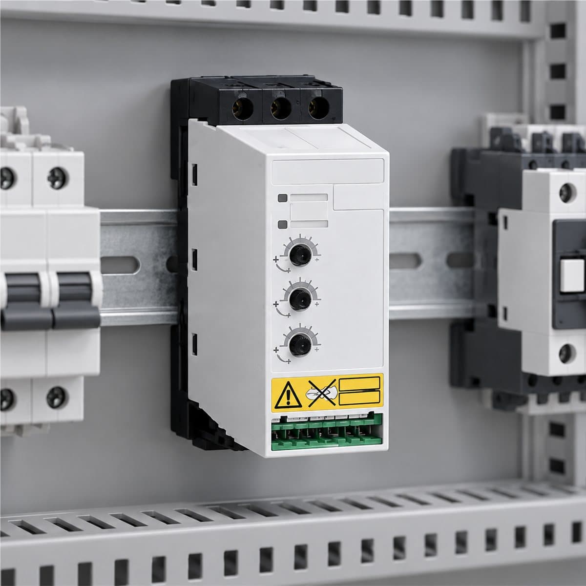 Khởi động mềm Altistart 01 ATS01N2 3 pha Schneider đã lắp đặt trong nhà