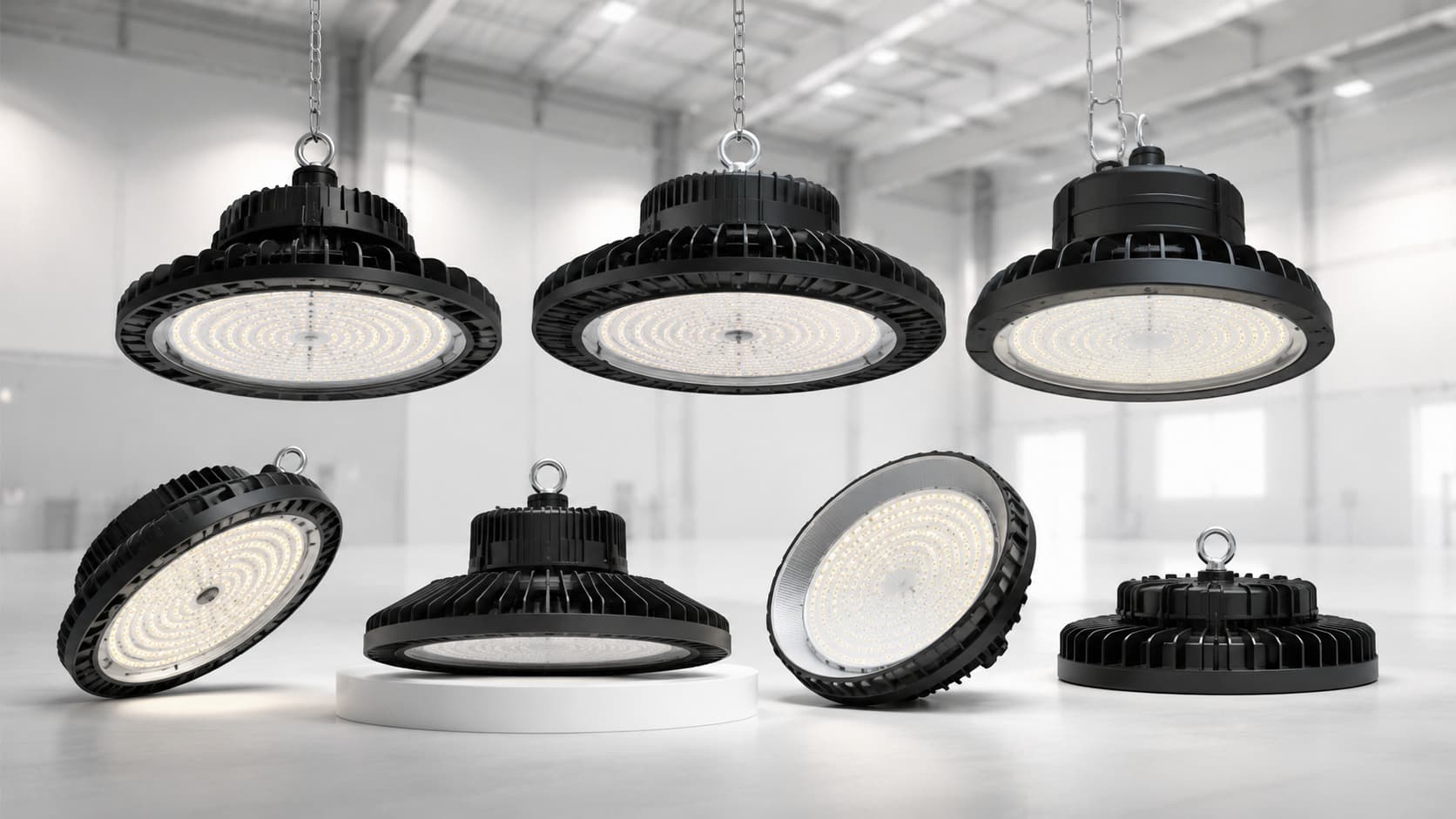 Tham khảo các dòng đèn LED Highbay phù hợp với nhiều quy mô và điều kiện vận hành của nhà xưởng.