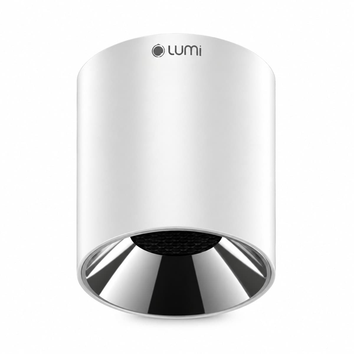 Đèn Spotlight trụ ốp nổi 10W 36° Lumi trên nền trắng, ảnh sản phẩm chính diện