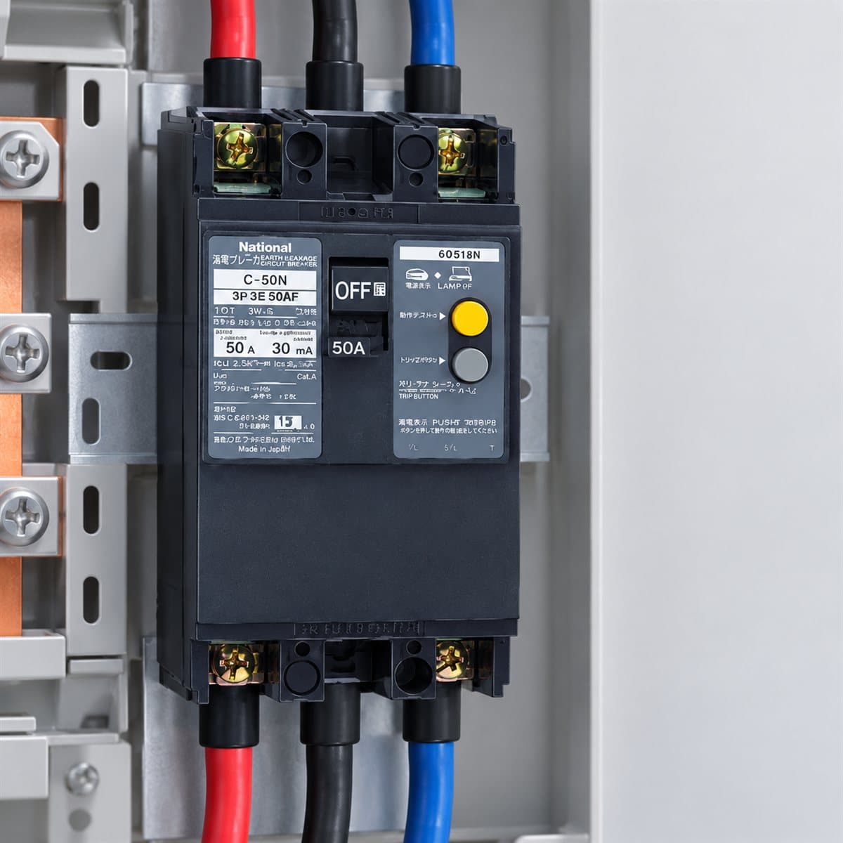 ELCB Panasonic đã lắp đặt trong nhà