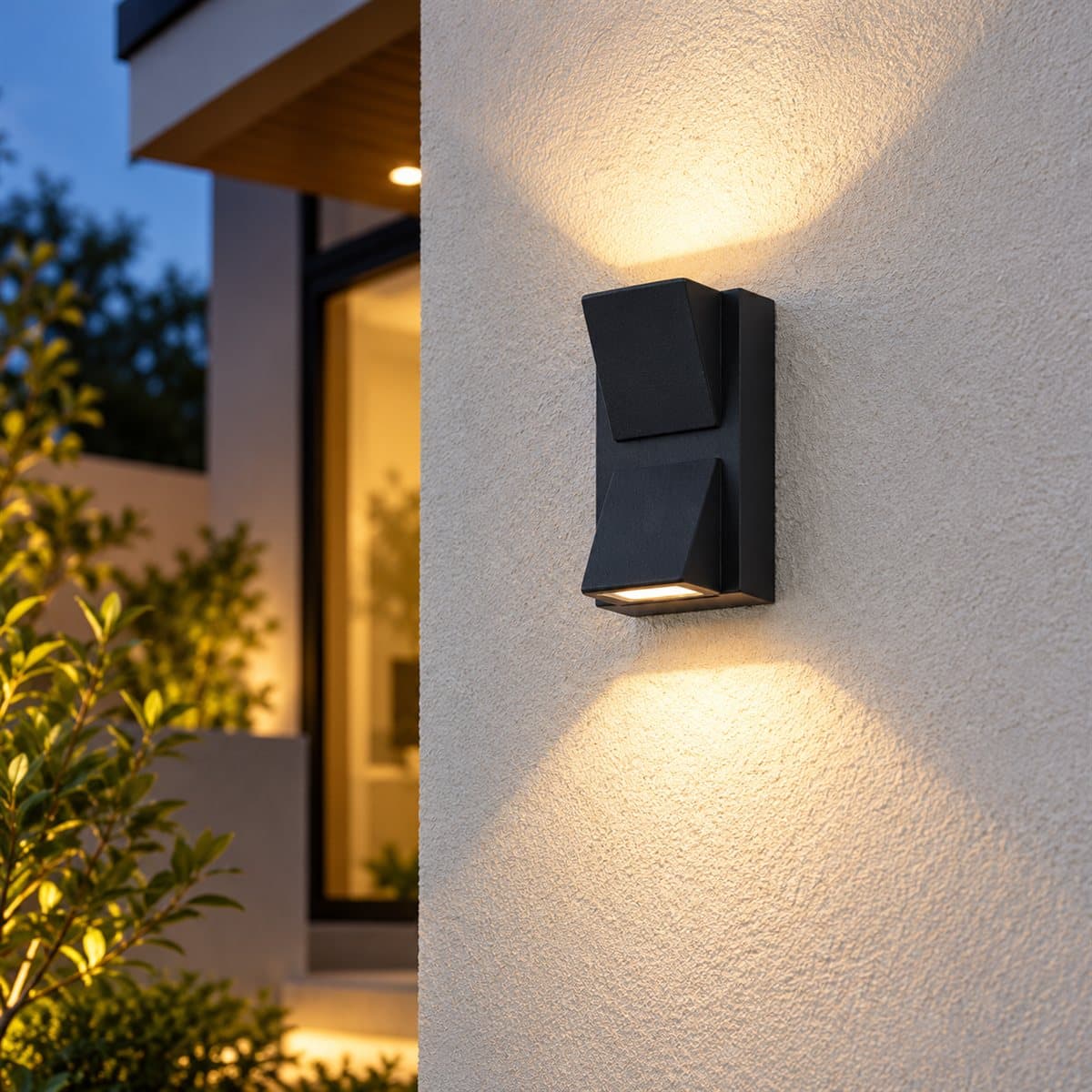 Đèn ngoài trời Stella NBLS05 Panasonic đã lắp đặt, đang chiếu sáng
