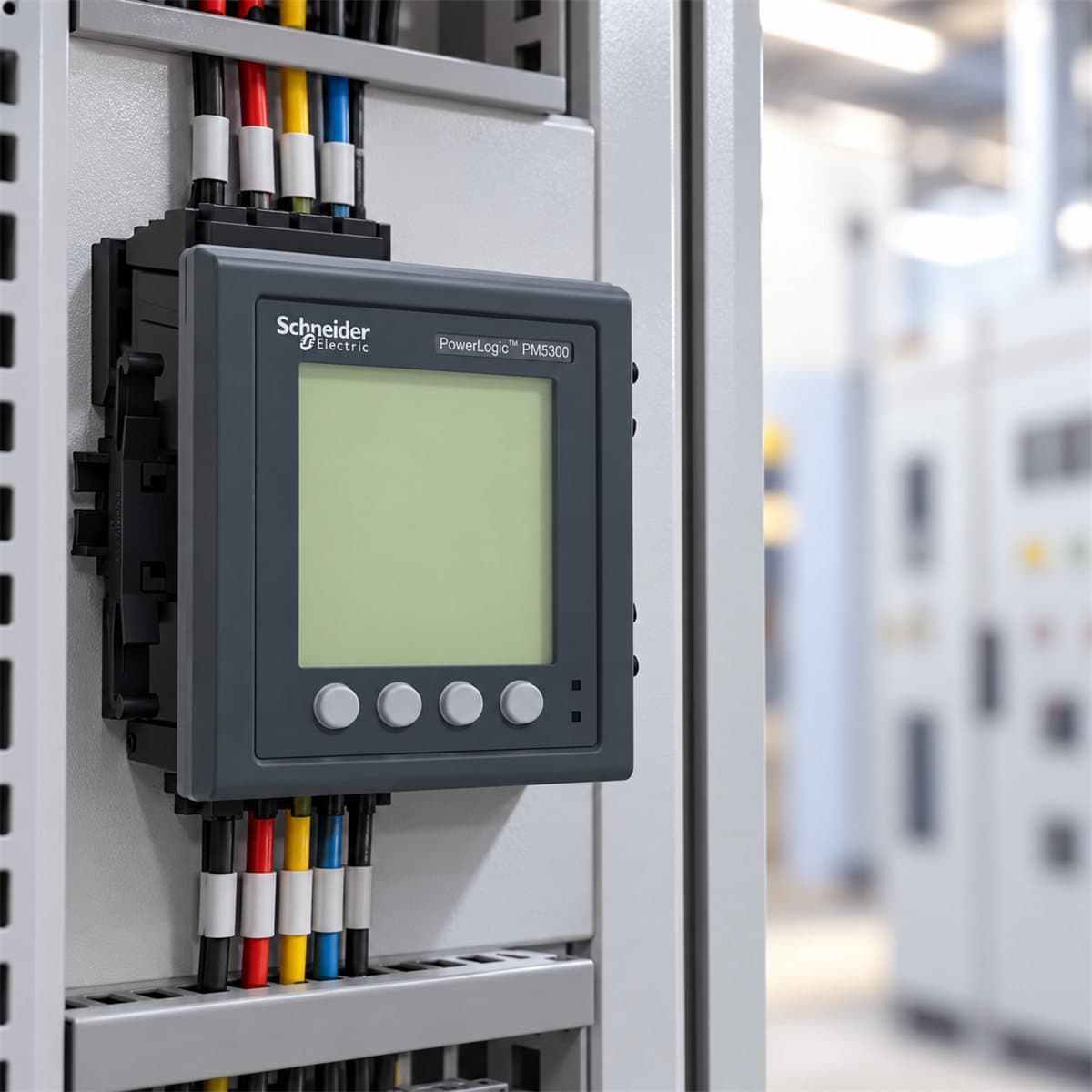 Đồng hồ đa năng PowerLogic PM5300 Schneider đã lắp đặt trong nhà