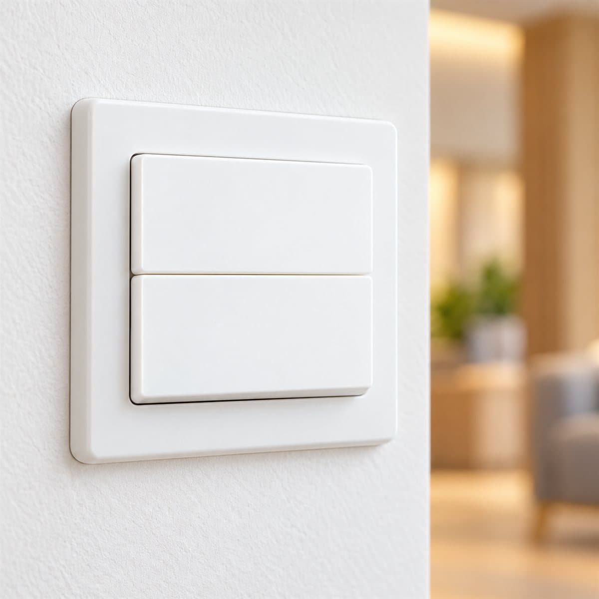 Công tắc C, 2 chiều, loại đôi, cỡ trung Halumie Panasonic đã lắp đặt trong nhà